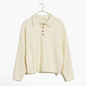 Madewell Ottoman Jacquard Polo Top